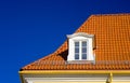 Tiled roof and one window Royalty Free Stock Photo