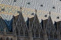 The tiled roof of Stephansdom (St Stephen\'s) cathedral. Vienna, Austria. Royalty Free Stock Photo