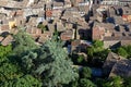 The tiled roofs of the city of Crest