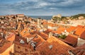 The Tiled Roofs of Dubrovnik Royalty Free Stock Photo