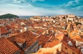 The Tiled Roofs of Dubrovnik Royalty Free Stock Photo