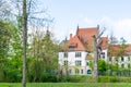 Tiled rooftop of houses in Hannover, Germany