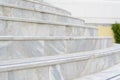 Tiled stairs outdoors, closeup view. Entrance design