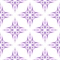 Tiled watercolor background. Purple pleasant
