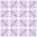 Tiled watercolor background. Purple sightly boho