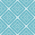 Tiled watercolor pattern. Turquoise symmetrical