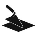 Tiler trowel icon, simple style