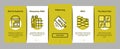 Tiler Work Equipment Onboarding Elements Icons Set Vector