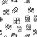 Tiler Work Equipment Seamless Pattern Vector Royalty Free Stock Photo