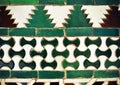 Tiles of Al Andalus Alcazar of Seville Spain. Arab pattern decoration