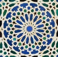 Tiles of Alcazar Seville Spain. Al Andalus Arab pattern decoration