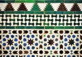 Tiles of Alcazar Seville Spain. Arab pattern decoration