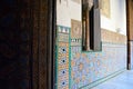 Tiles -Alicatados- of Al Andalus in the Alcazar of Seville, Andalusia, Spain.