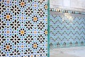 Tiles -Alicatados- of Al Andalus in the Alcazar of Seville, Andalusia, Spain.