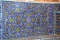 Tile working details of Blue Mosque walls , Tabriz, Iran