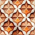 Tiles - Ceramic tiles featuring intricate geometric designs Royalty Free Stock Photo