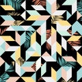 280_Seamless-Pattern. Tiles in exotic beach style