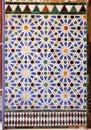 Tiles glazed, azulejos, Alcazar Royal palace in Sevilla, Spain
