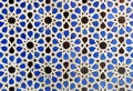 Tiles glazed, azulejos, Alcazar in Sevilla, Spain