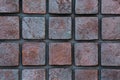 Gray brick wall background. Royalty Free Stock Photo