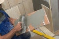 Tiles installation