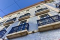 Tiles of Lisbon Building Facade Royalty Free Stock Photo