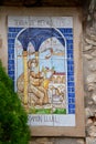 Santuary de Cura - painted tiles -in memory of Ramon Llull Mallorca