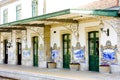 Tiles at railway station of Pinhao