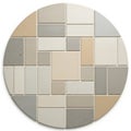 The tiles are uniformly aligned forming a visually balanced design Royalty Free Stock Photo