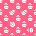 Seamless Easter pattern. Colorful season texture with cute painted aggs