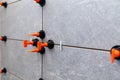 Tiling tools - spacers between tiles on the wall