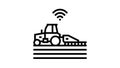 tillage smart farm agriculture line icon animation