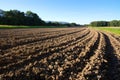 Tillage to horizont Royalty Free Stock Photo