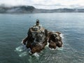 Tillamook Lighthouse Pacific Ocean Shore Coast Royalty Free Stock Photo
