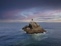 Tillamook Rock Light Near Cannon Beach Off The Oregon Coast Royalty Free Stock Photo