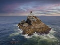 Tillamook Rock Light Near Cannon Beach Off The Oregon Coast Royalty Free Stock Photo