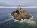 Tillamook Rock Light Near Cannon Beach Off The Oregon Coast Royalty Free Stock Photo