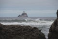 Tillamook Rock Lighthouse H Royalty Free Stock Photo