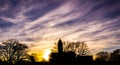 Tillman Building Sunset In Clemson Royalty Free Stock Photo