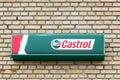 Castrol logo on a wall
