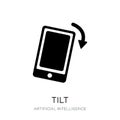 tilt icon in trendy design style. tilt icon isolated on white background. tilt vector icon simple and modern flat symbol for web