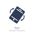 Tilt icon. Trendy flat vector Tilt icon on white background from