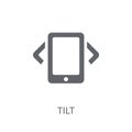 Tilt icon. Trendy Tilt logo concept on white background from Art