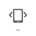 Tilt icon. Trendy Tilt logo concept on white background from Art