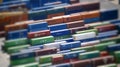 Tilt shift of colorful containers Royalty Free Stock Photo