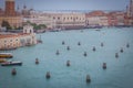 Tilt shift effect of Giudecca Channel, Venice