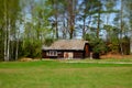 Tilt-shift house Royalty Free Stock Photo