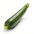 Tilt Shift Zucchini: Accurate And Detailed Zucchini Isolated On White Background