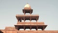 tilt up front view of panch mahal at fatephur sikri