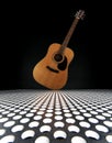 Tilted acoustic guitar